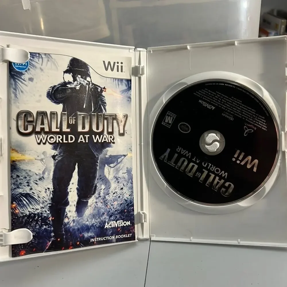 Nintendo Wii Call of Duty World at War Video Game